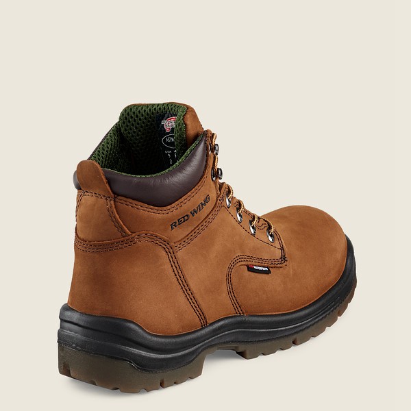 Safety Støvler Herre - Red Wing King Toe® - 6-Inch Waterproof Toe - Brune - QVSPLY-731